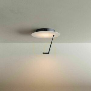 Plafond s.luce Hook LED rund vit 30 cm 3000K 18W dimbar metall small 10