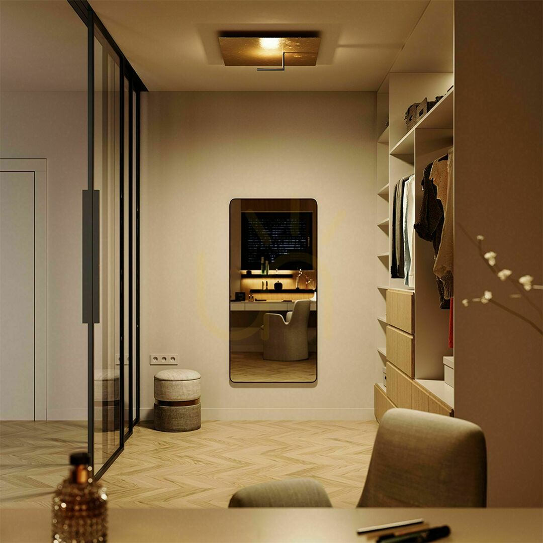 Förhandsvisning Plafond s.luce Edge LED kvadratisk gyllene metall 30 cm 3000 K dimbar Plafond s.luce Edge LED kvadratisk gyllene metall 30 cm 3000 K dimbar