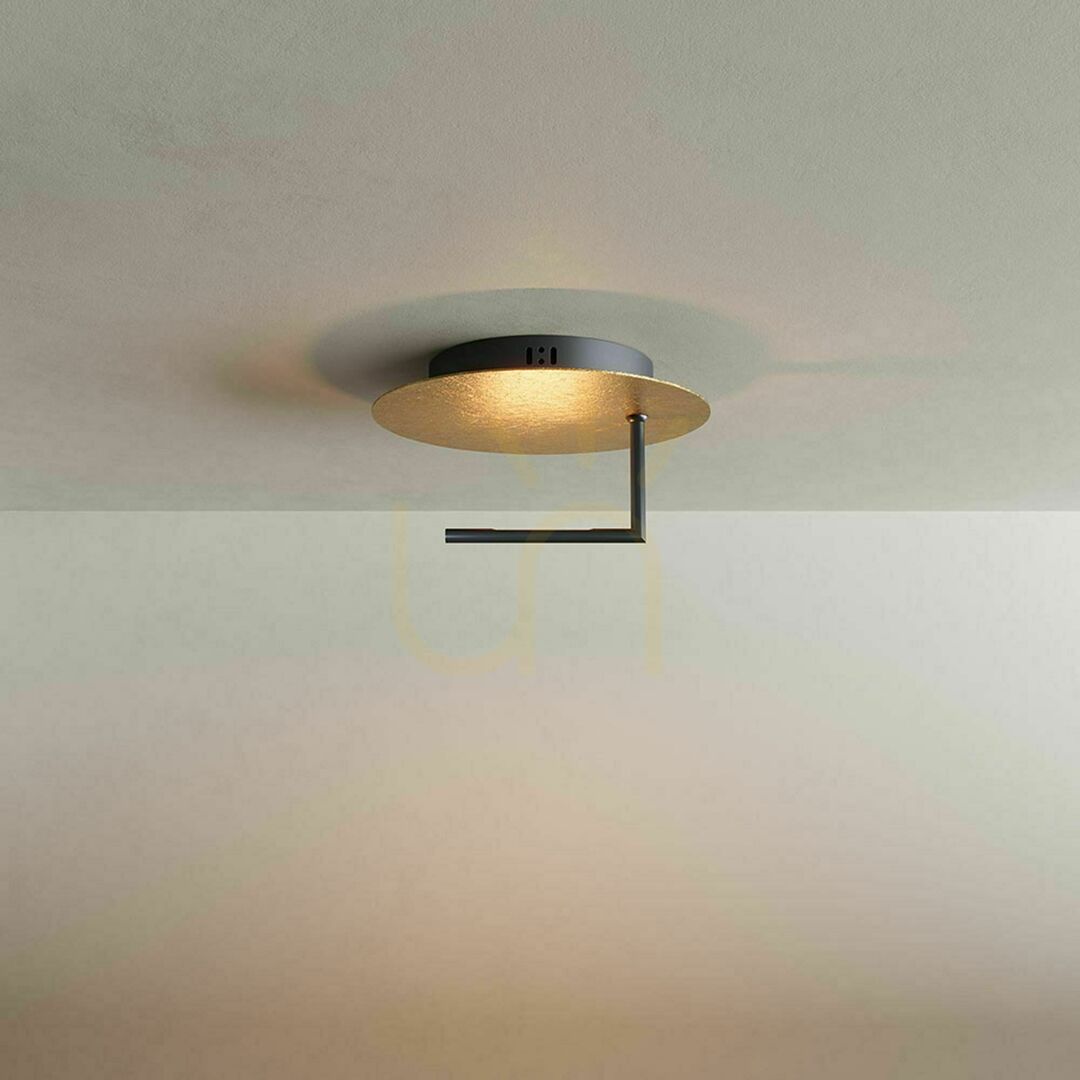 Förhandsvisning Plafond s.luce Edge LED kvadratisk gyllene metall 30 cm 3000 K dimbar Plafond s.luce Edge LED kvadratisk gyllene metall 30 cm 3000 K dimbar