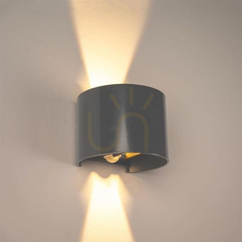 Kontrollera Vägglampa s.luce Ixa LED rörelsesensor antracit 10 cm IP44
