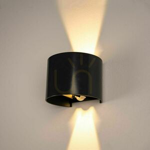 Vägglampa s.luce Ixa LED rörelsesensor antracit 10 cm IP44 small 4