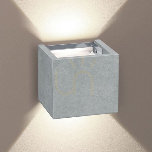 Kontrollera Vägglampa s.luce Ixa LED betong 10 cm med rörelsesensor