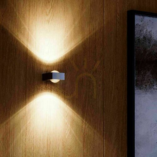 Kontrollera s.luce Beam X silverfärgad vägglampa, 12 cm, 1×G9, uppåt- och nedåtriktat ljus