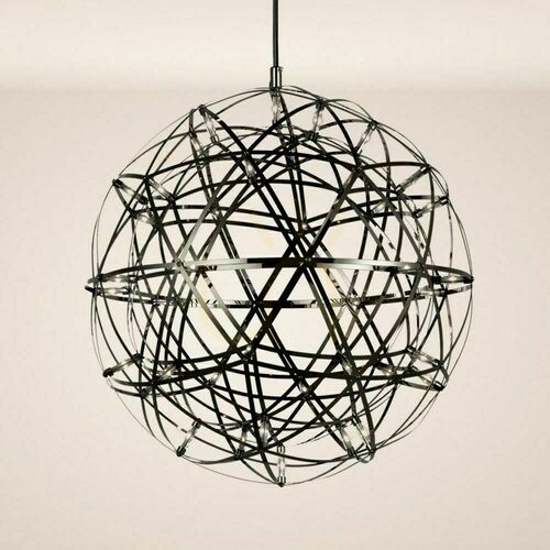 Kontrollera s.luce Atom LED-pendellampa 50 cm, svartkrom, dimbar