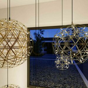 s.luce Atom LED-pendellampa 50 cm, svartkrom, dimbar small 12