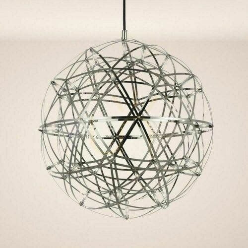 Kontrollera Pendellampa s.luce Atom LED krom 50 cm dimbar