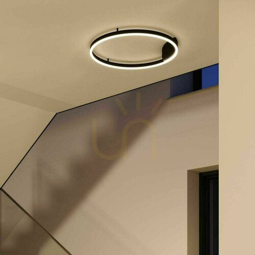 Kontrollera Plafond s.luce Ring LED rund silver 80 cm dimbar 3000K 36W
