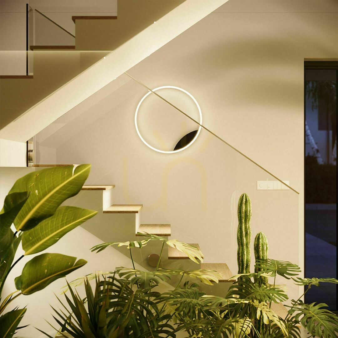 Utsikt Plafond s.luce Ring LED vit 40 cm dimbar 3000 K rund moderna Plafond s.luce Ring LED vit 40 cm dimbar 3000 K rund moderna