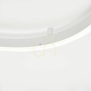 Plafond s.luce Ring LED rund silver 40 cm dimbar 3000 K small 14