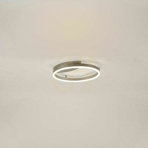 Kontrollera Plafond s.luce Ring LED rund silver 40 cm dimbar 3000 K