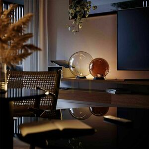 Bordslampa s.luce Orb glas rund gyllene 30 cm small 2