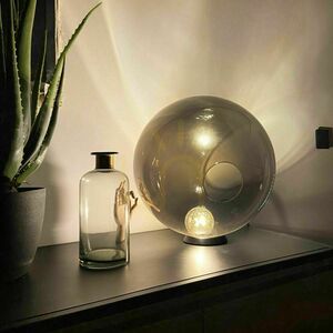Bordslampa s.luce Orb rökig glas 40 cm rund moderna small 3