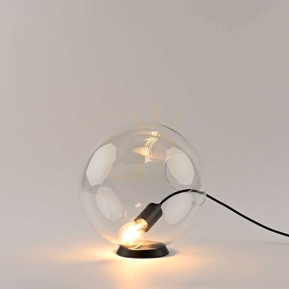 Kontrollera Bordslampa s.luce Orb i transparent glas, rund 30 cm Bordslampa s.luce Orb i transparent glas, rund 30 cm