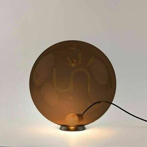 s.luce Orb bordslampa med brun glaskula Ø 40 cm E27 small 15