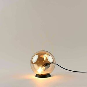 s.luce Orb bordslampa 20 cm – glas med kopparfärgad toning small 7