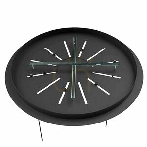 Ljuskrona s.luce Fusion XXL LED-ring 8 ljuspunkter svart 150 cm small 11