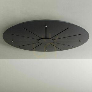 Ljuskrona s.luce Fusion XXL LED-ring 8 ljuspunkter svart 150 cm small 9