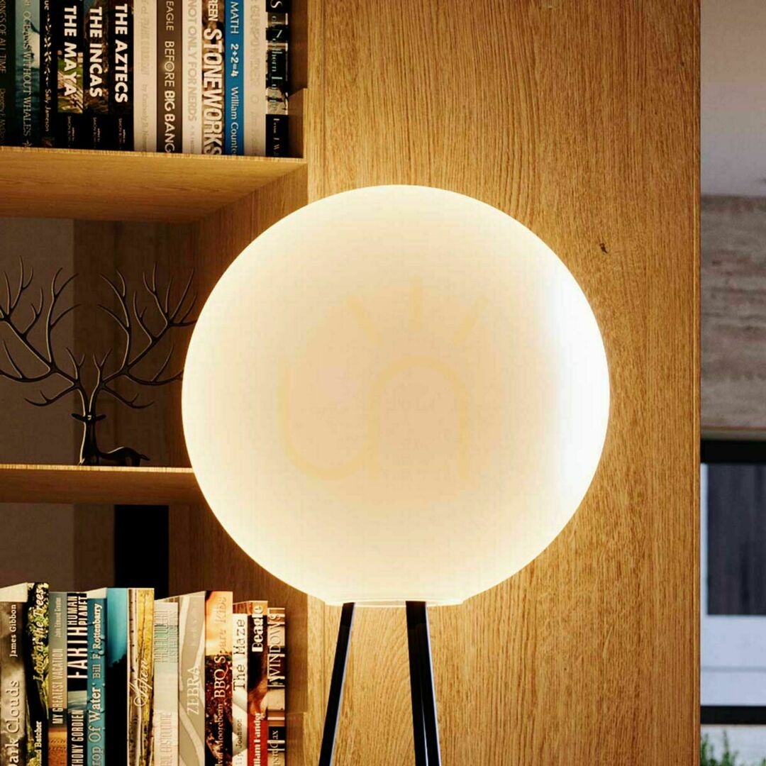 Förhandsvisning Golvlampa s.luce Orb Tripod brun glas 160 cm Golvlampa s.luce Orb Tripod brun glas 160 cm
