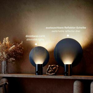 Bordslampa s.luce Cloud svart Ø 40 cm GU10 med vriddimmer small 1