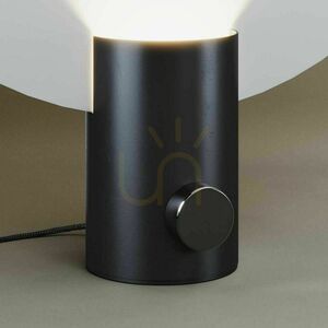 Bordslampa s.luce Cloud svart Ø 40 cm GU10 med vriddimmer small 3