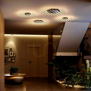 Plafond s.luce Atom LED 80 cm guld, dimbar, modern rund taklampa small 1