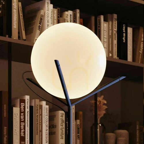 Kontrollera s.luce Orb golvlampa vit glas rund 175 cm