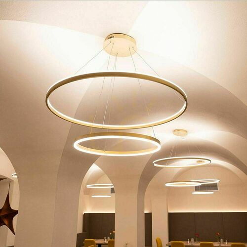 Kontrollera Pendellampa s.luce Ring LED 2-ljus svart 80/60 cm dimbar warmweiß