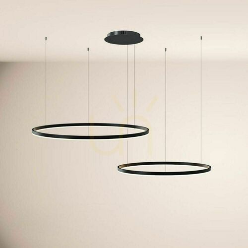 Kontrollera Pendellampa s.luce Ring LED 2-ljus vit 120 cm dimbar 3000 K