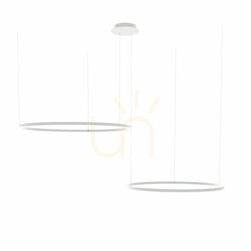 Kontrollera Pendellampa s.luce Ring LED 2-ljus vit 120 cm dimbar 3000 K
