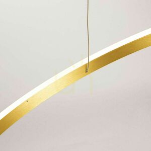 Pendellampa s.luce Ring LED 2-ljus silver Ø80/60 cm dimbar warm white small 2