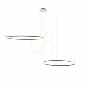 Pendellampa s.luce Ring LED-ring 2-ljus excentrisk silver 100 cm 9 Pendellampa s.luce Ring LED-ring 2-ljus excentrisk silver 100 cm small 9