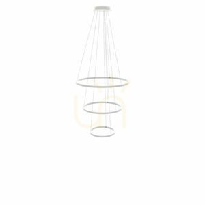 Ljuskrona s.luce Ring LED 3-armad vit dimbar 3000K modern rund small 12