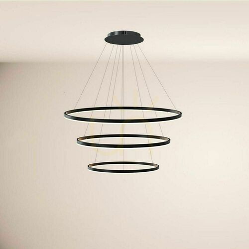 Kontrollera Ljuskrona s.luce Ring LED 3-ljus vit rund dimbar 150 cm