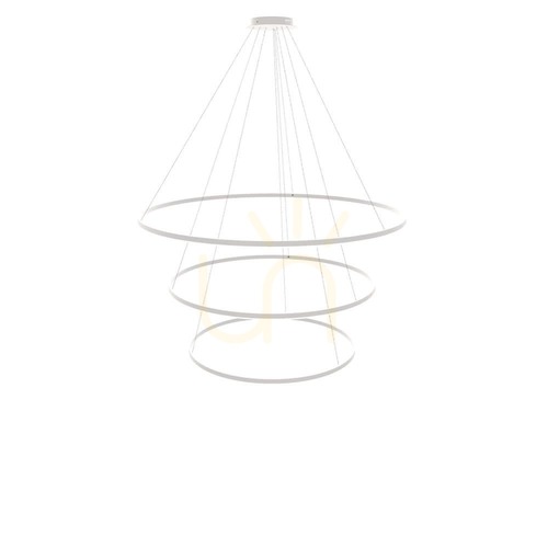 Kontrollera Ljuskrona s.luce Ring LED 3-ljus vit rund dimbar 150 cm