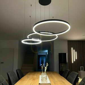 Ljuskrona s.luce Ring LED vit 3 lampor dimbar Ø120 cm small 11