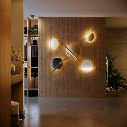 Kontrollera Plafond s.luce Artus LED rund vit 40 cm dimbar 3000 K metall