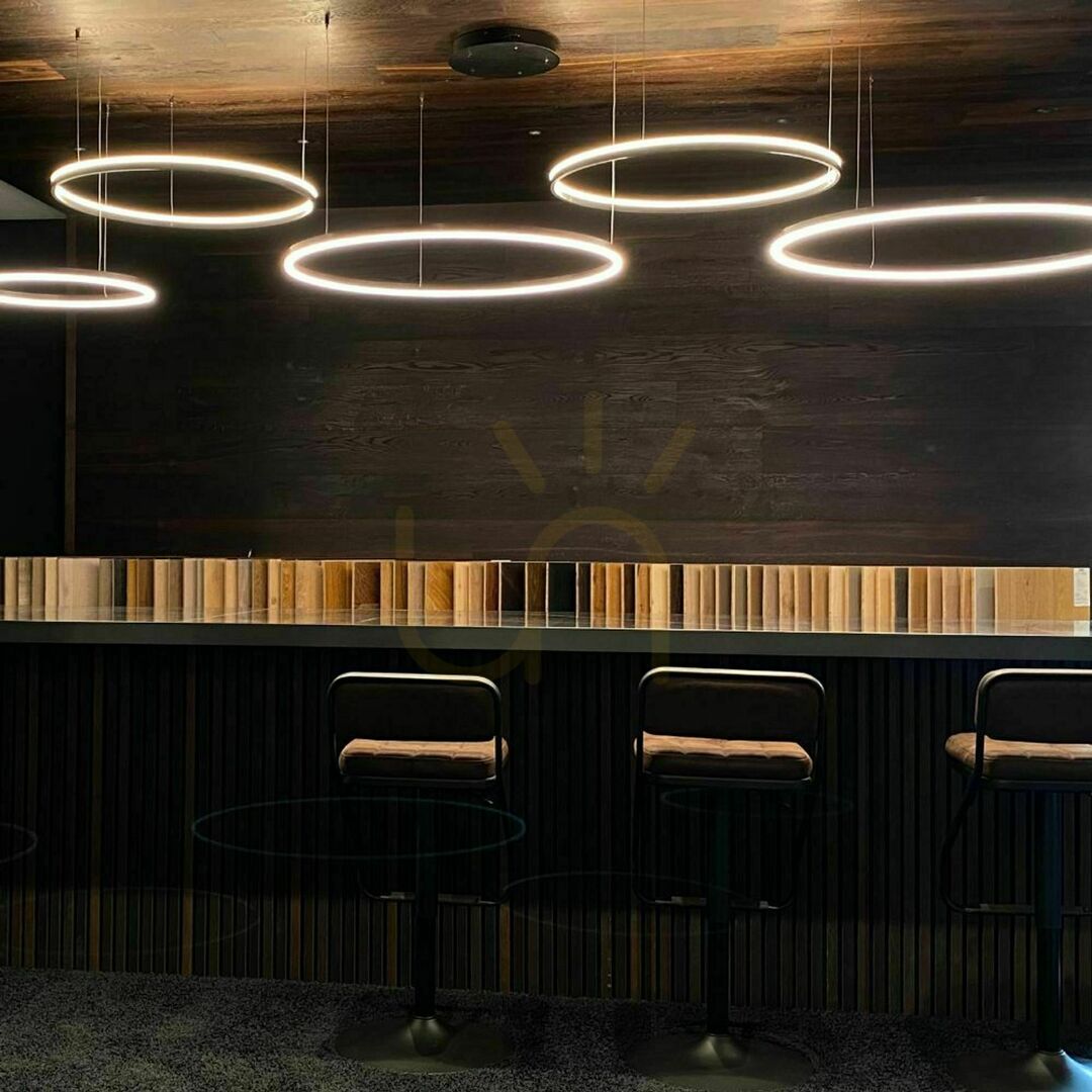 Förhandsvisning Ljuskrona s.luce Ring LED svart 5 lampor dimbar 3000 K``` Ljuskrona s.luce Ring LED svart 5 lampor dimbar 3000 K```
