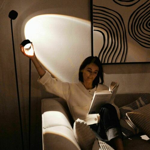 Kontrollera Golvlampa s.luce Beam LED svart 145 cm med touchdimmer