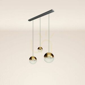 s.luce Orb pendellampa koppar 3 lampor Ø40 cm glas metall minimalistisk small 10