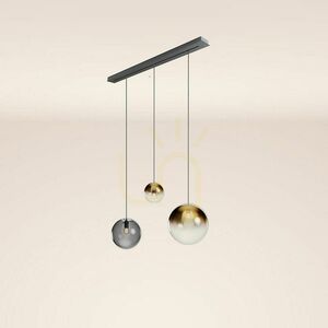 Ljuskrona s.luce Orb 3-ljus glas metall Ø20/30/40 cm till matbord 12 Ljuskrona s.luce Orb 3-ljus glas metall Ø20/30/40 cm till matbord small 12
