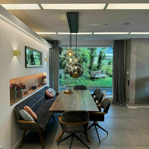Kontrollera Ljuskrona s.luce Orb koppar glas metall 3-ljus modern 40 cm