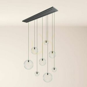 Ljuskrona s.luce Orb 8 ljuspunkter glas metall gyllene rund 40 cm small 6