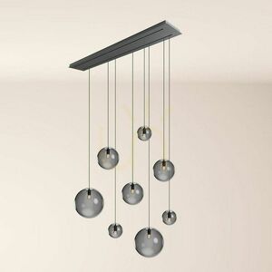 Ljuskrona s.luce Orb koppar glas metall rund 8 ljuspunkter E27 40 cm small 7