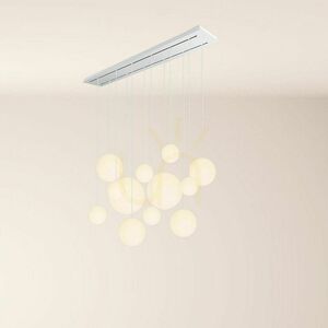 Ljuskrona s.luce Orb gyllene glas metall 12 ljuspunkter runda ø40 cm small 14
