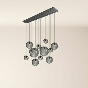 Ljuskrona s.luce Orb gyllene glas metall 12 ljuspunkter runda ø40 cm small 6