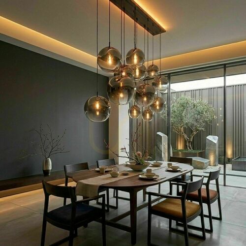 Kontrollera Ljuskrona s.luce Orb rökig glas 12 ljuspunkter, rund, modern, Ø40 cm