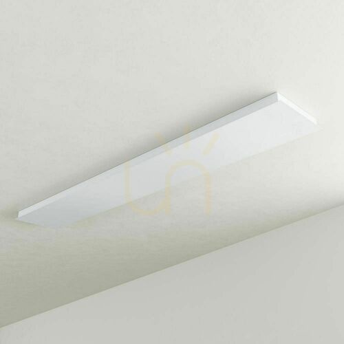 Kontrollera Takbalk s.luce Modular rektangulär vit metall 160x25 cm