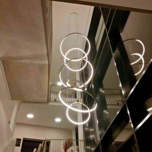 Ljuskrona s.luce Ring LED Ø100 cm gyllene dimbar varmvit 3000 K small 14
