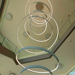 LED-pendel s.luce Made Ring XL Ø120 cm 53W 4000K dimbar RAL-lackering efter önskemål small 13