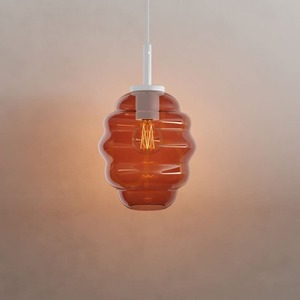 Pendel s.luce Echos 189004 konjaksglas Ø18 cm E27 vit kabel 500 cm small 15